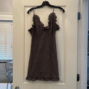 Eyelet mini dress